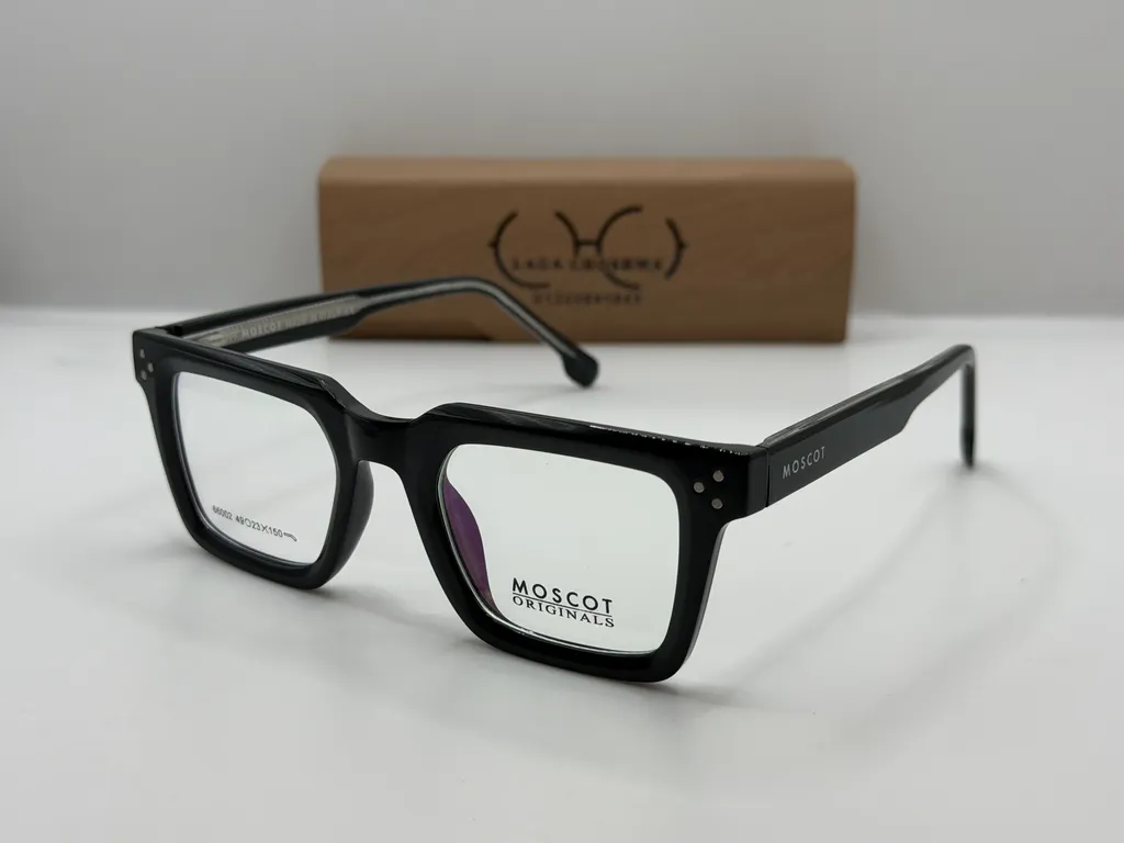 Laga Knox Rectangle Full Rim Celluloid Eyeglasses