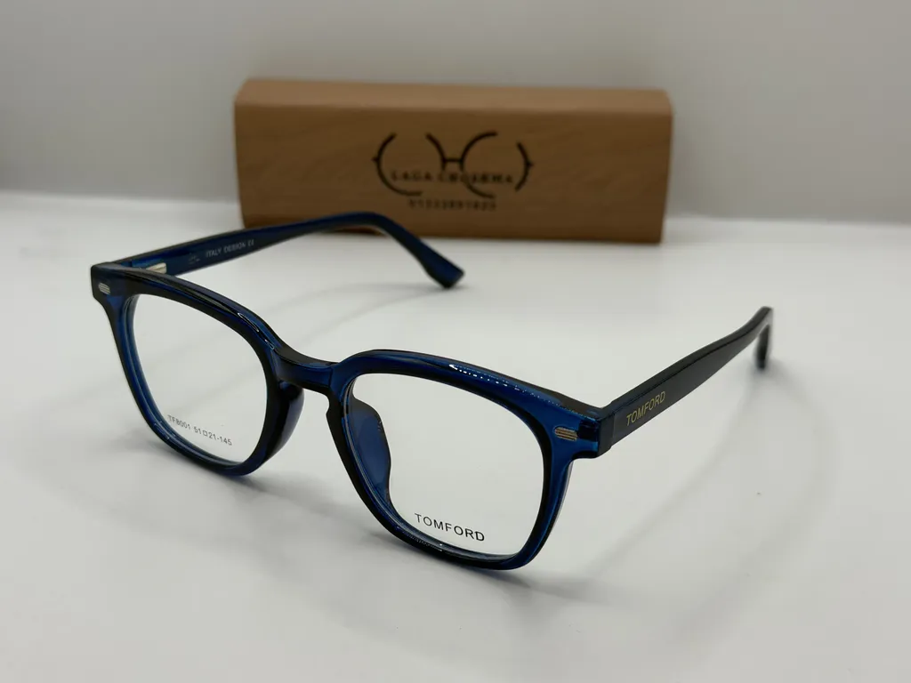 Laga Sora Square Full Rim Celluloid Eyeglasses