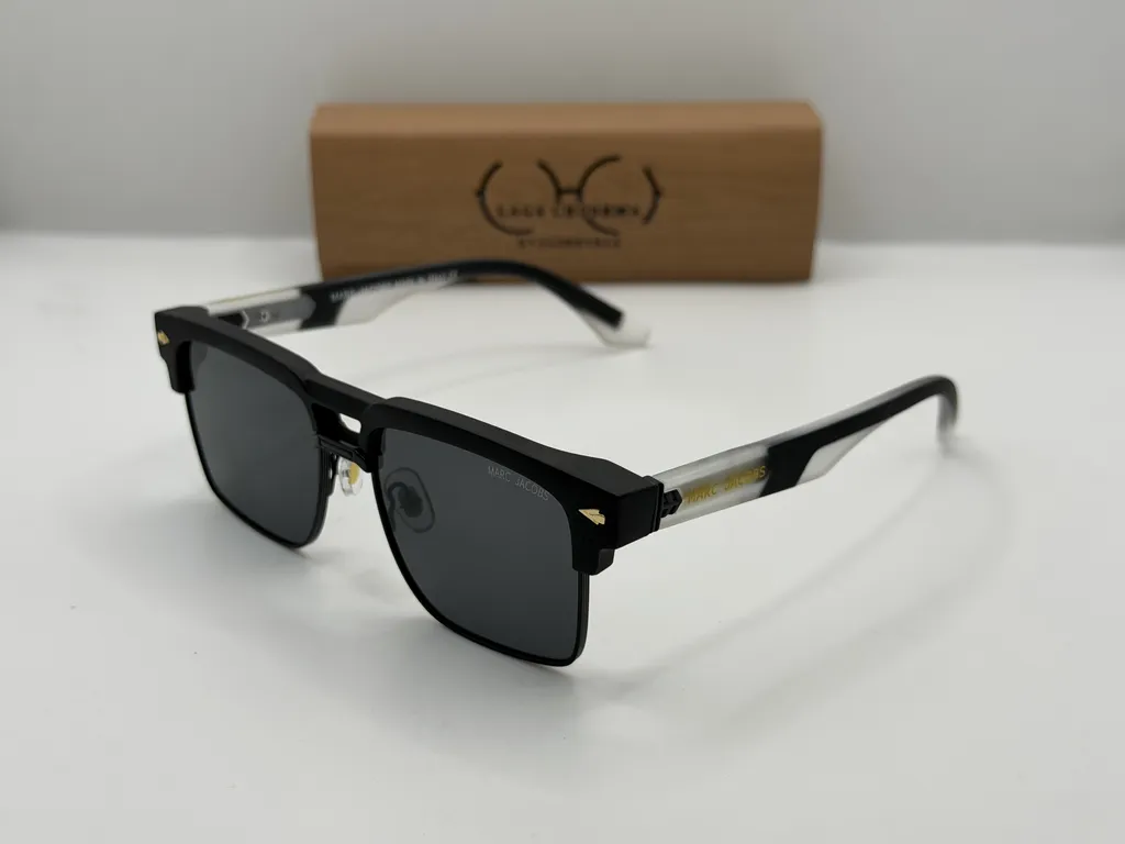 Laga Cobalt Square Full Rim Celluloid Sunglasses