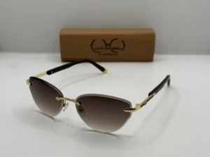 Laga Selene Cat Eye Rimless TR90 Sunglasses