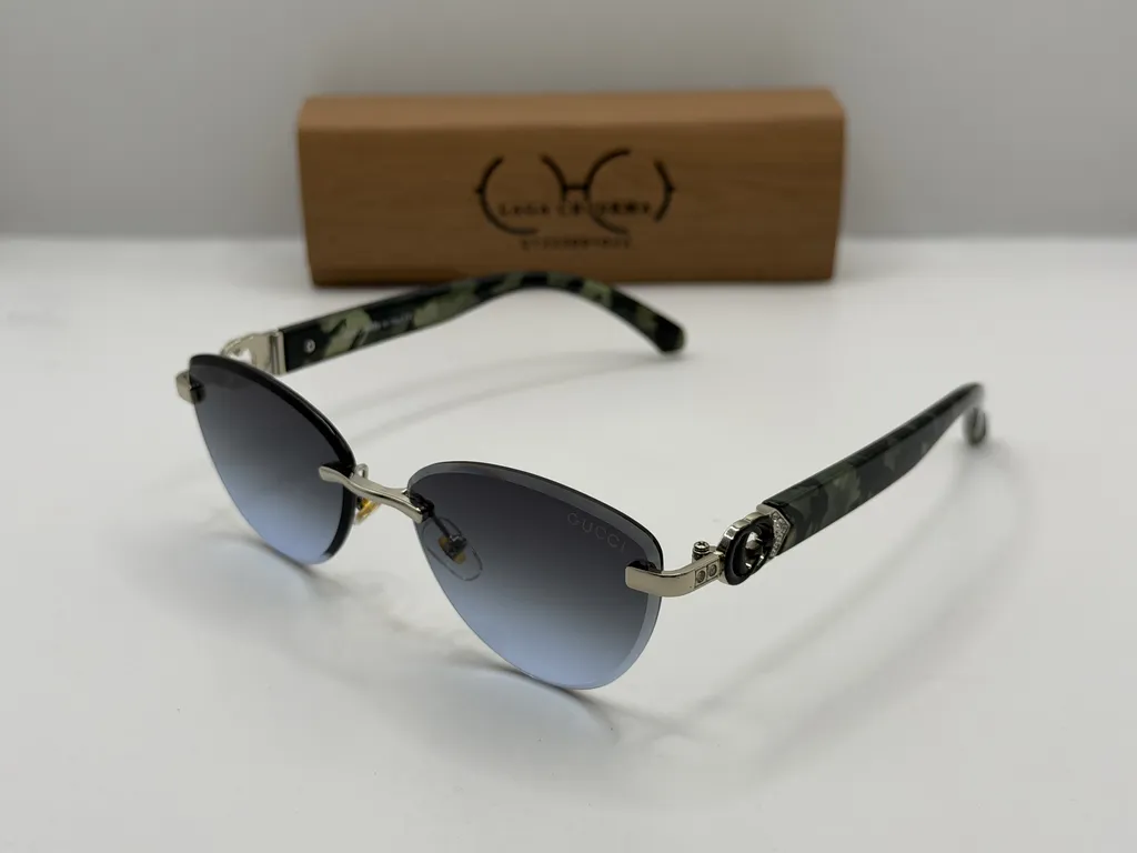 Laga Vesper Cat Eye Rimless TR90 Sunglasses